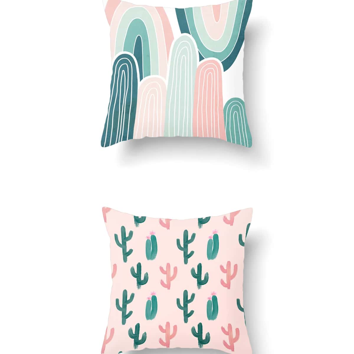 

1pc Cactus Print Cushion Cover, Multicolor