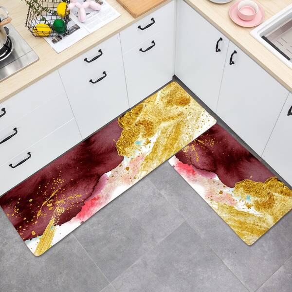 

1pc Graphic Carpet, Multicolor
