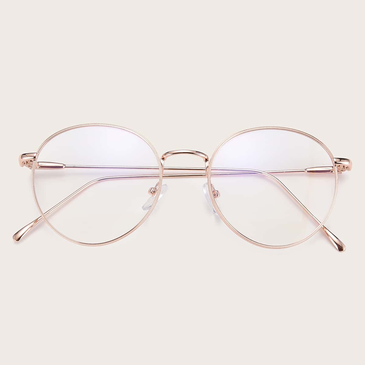 

Guys Round Frame Glasses, White