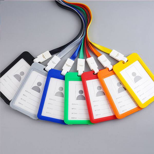 

1pc Simple Card Holder With Lanyard, Multicolor