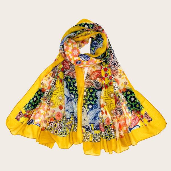 

Paisley Pattern Scarf, Multicolor