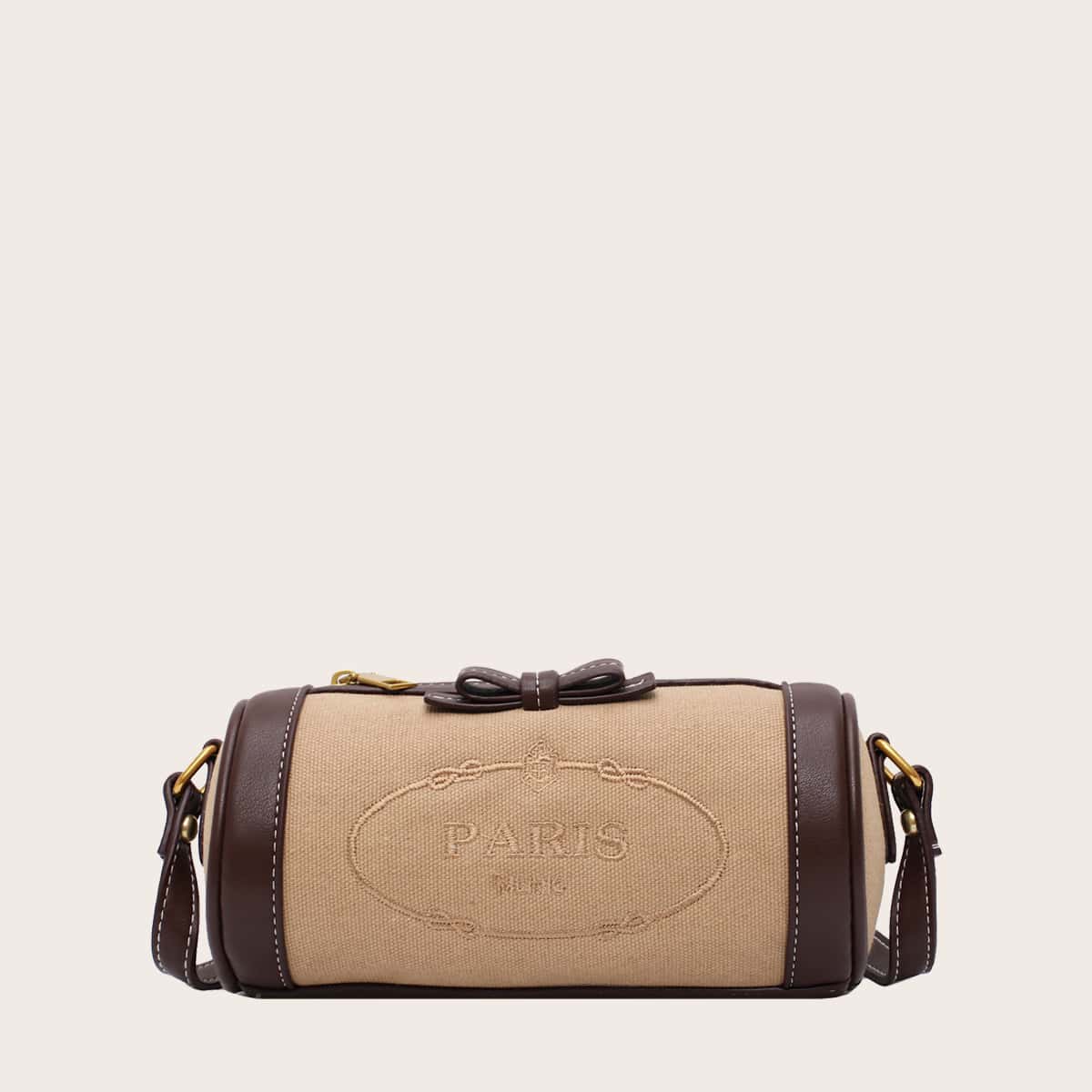 

Letter Graphic Crossbody Bag, Khaki