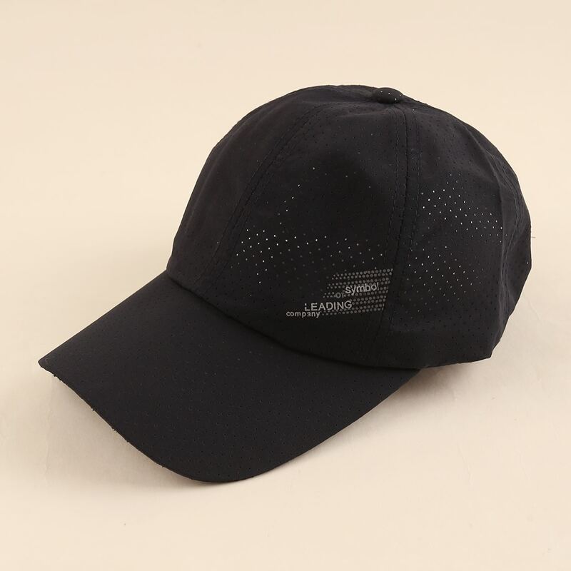 

Letter Graphic Baseball Cap, Black