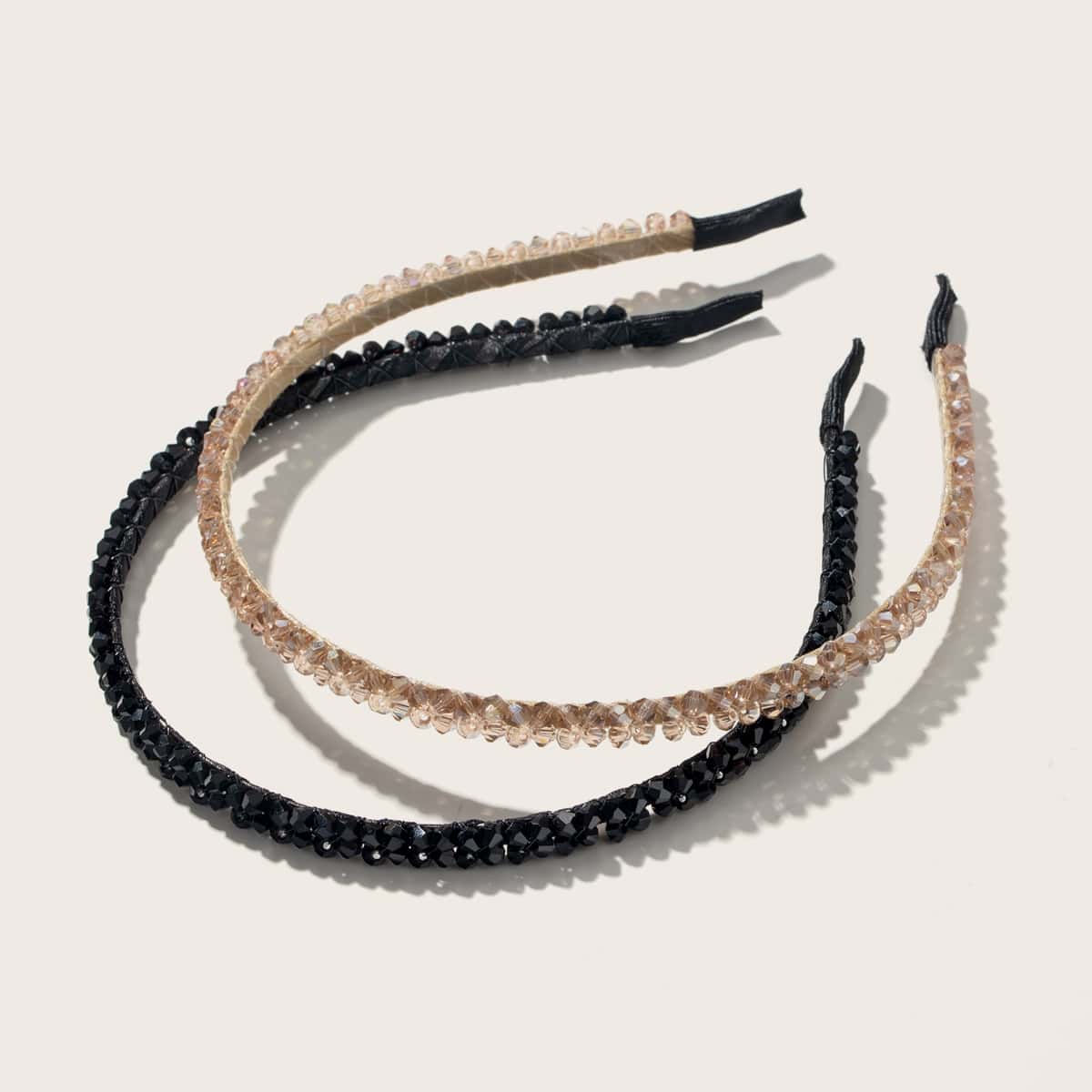 

2pcs Crystal Hair Hoop, Multicolor