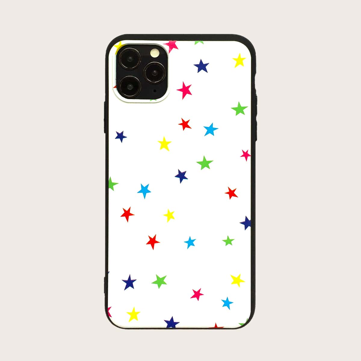 

Star Print iPhone Case, White
