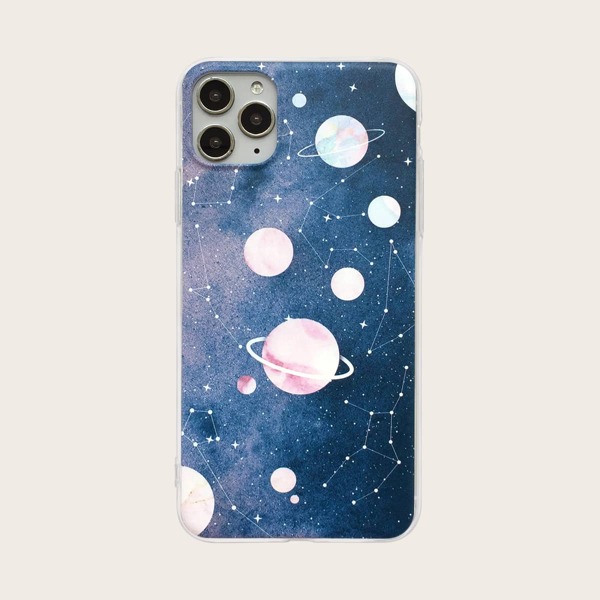 

Чехол для iPhone с принтом растения, Многоцветный