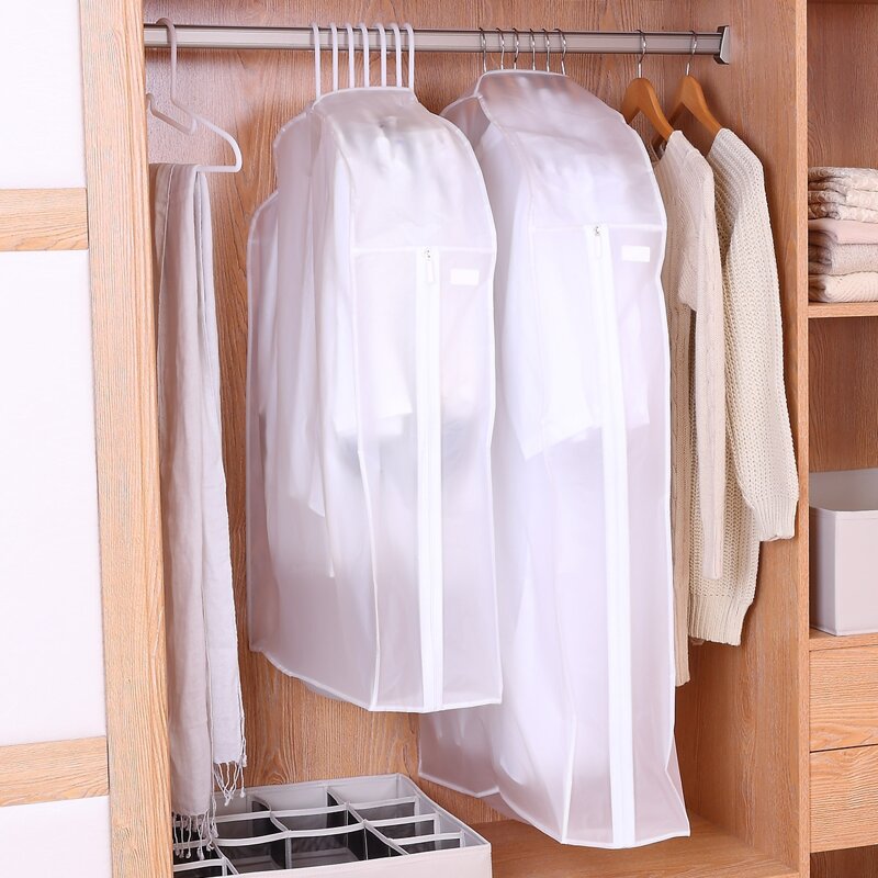 

1pc Clothes Dust Cover, White