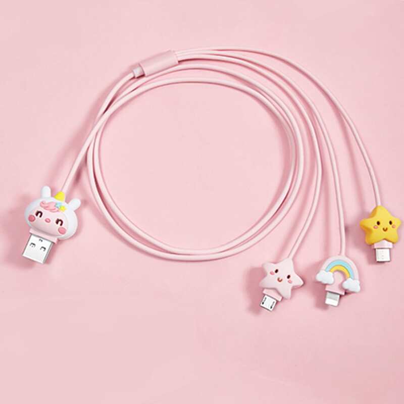 

3 In 1 Charging Cable, Pink