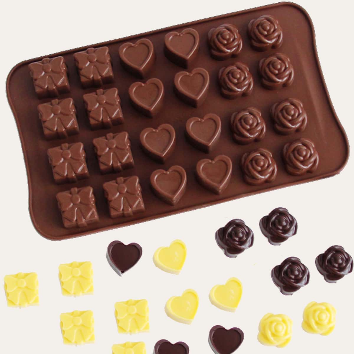 

Silicone Chocolate Mold, Brown