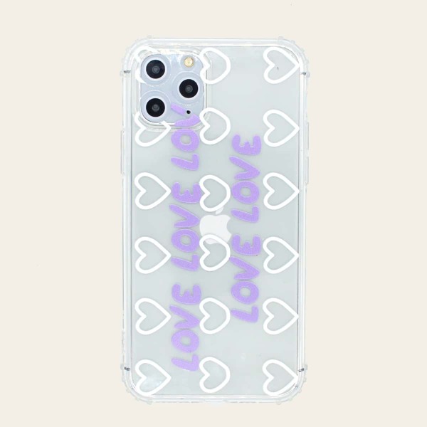 

Чехол для iPhone с принтом сердца