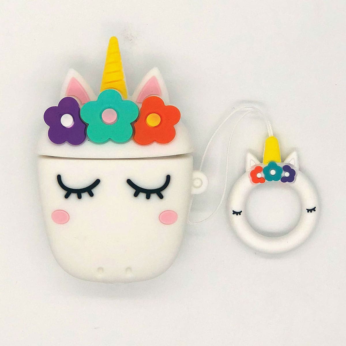 

Cartoon Animal Shaped AirPods Case, White