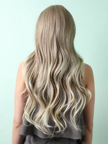 Long Curly Hair Wig - Brown - View 2