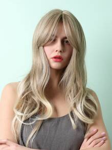 Long Curly Hair Wig - Brown - View 7