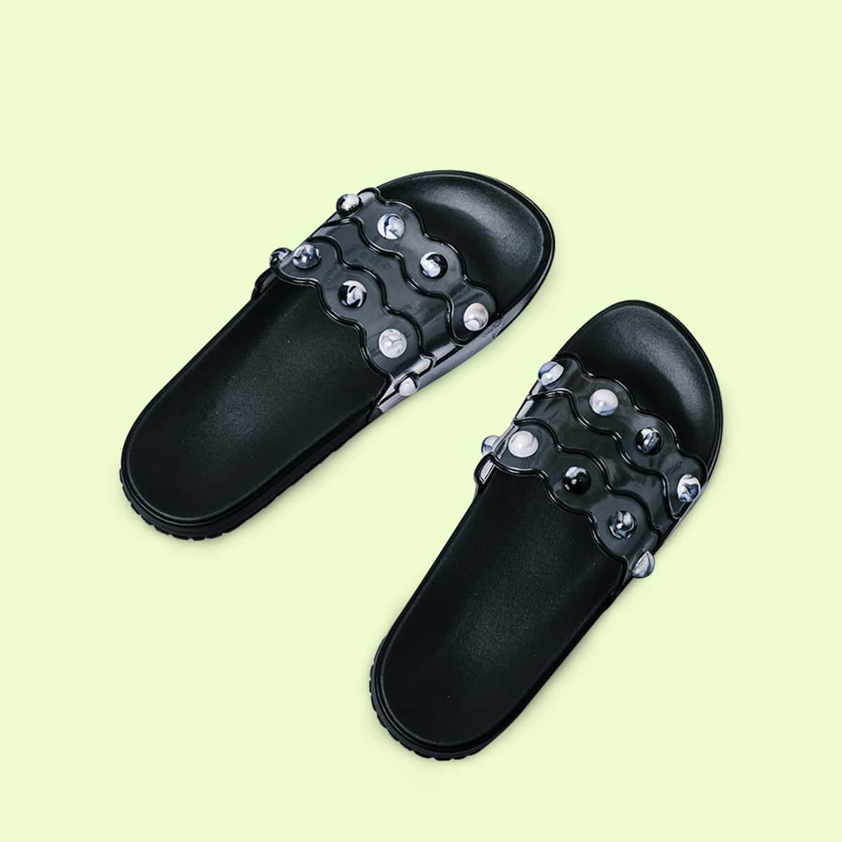 

Clear Wide Fit Sliders, Black