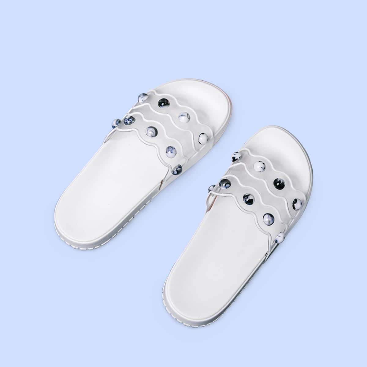 

Clear Wide Fit Sliders, White