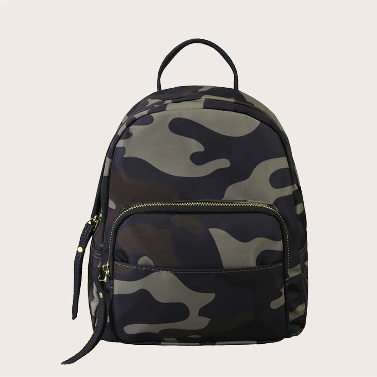 

Camo Graphic Curved Backpack, Army green