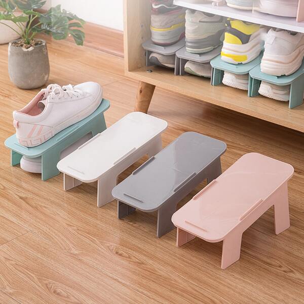 

1pc Detachable Double Deck Shoe Storage rack, Multicolor