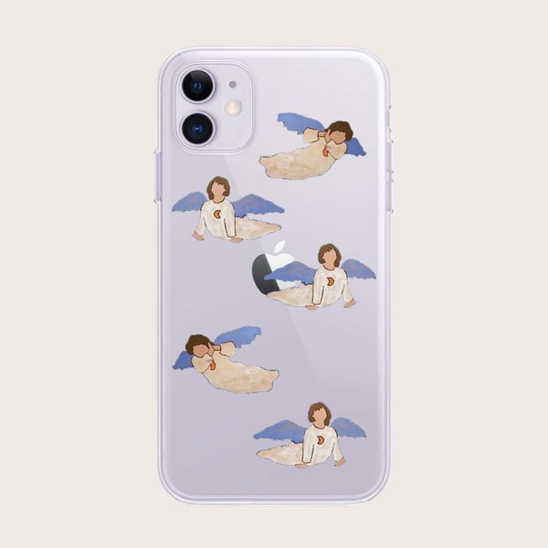 

Angel Print iPhone Case, Clear
