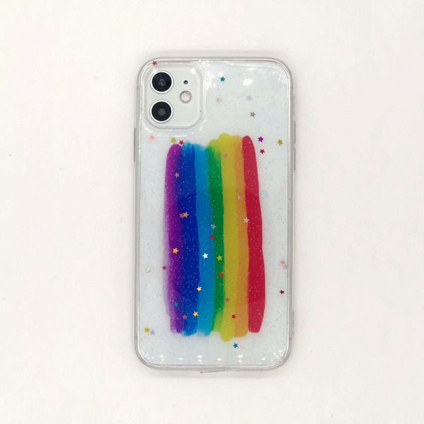 

Чехол для iPhone с принтом радуги