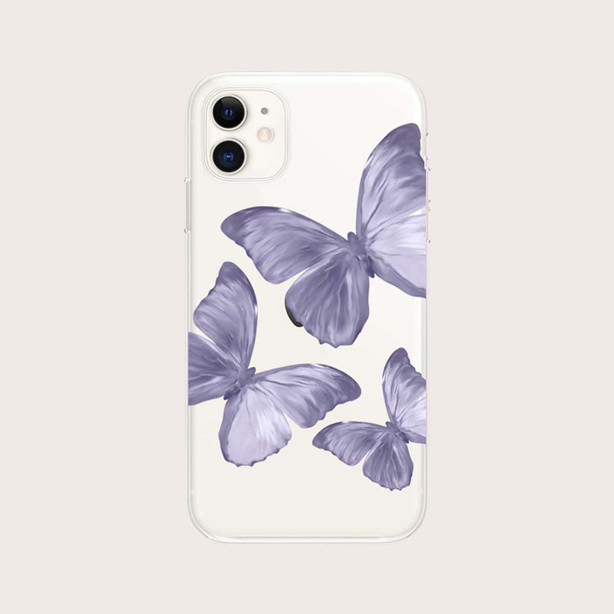 

Butterfly Print iPhone Case, White