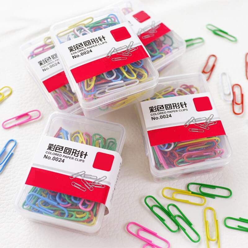 

70pcs Colorful Paper Clip, Multicolor
