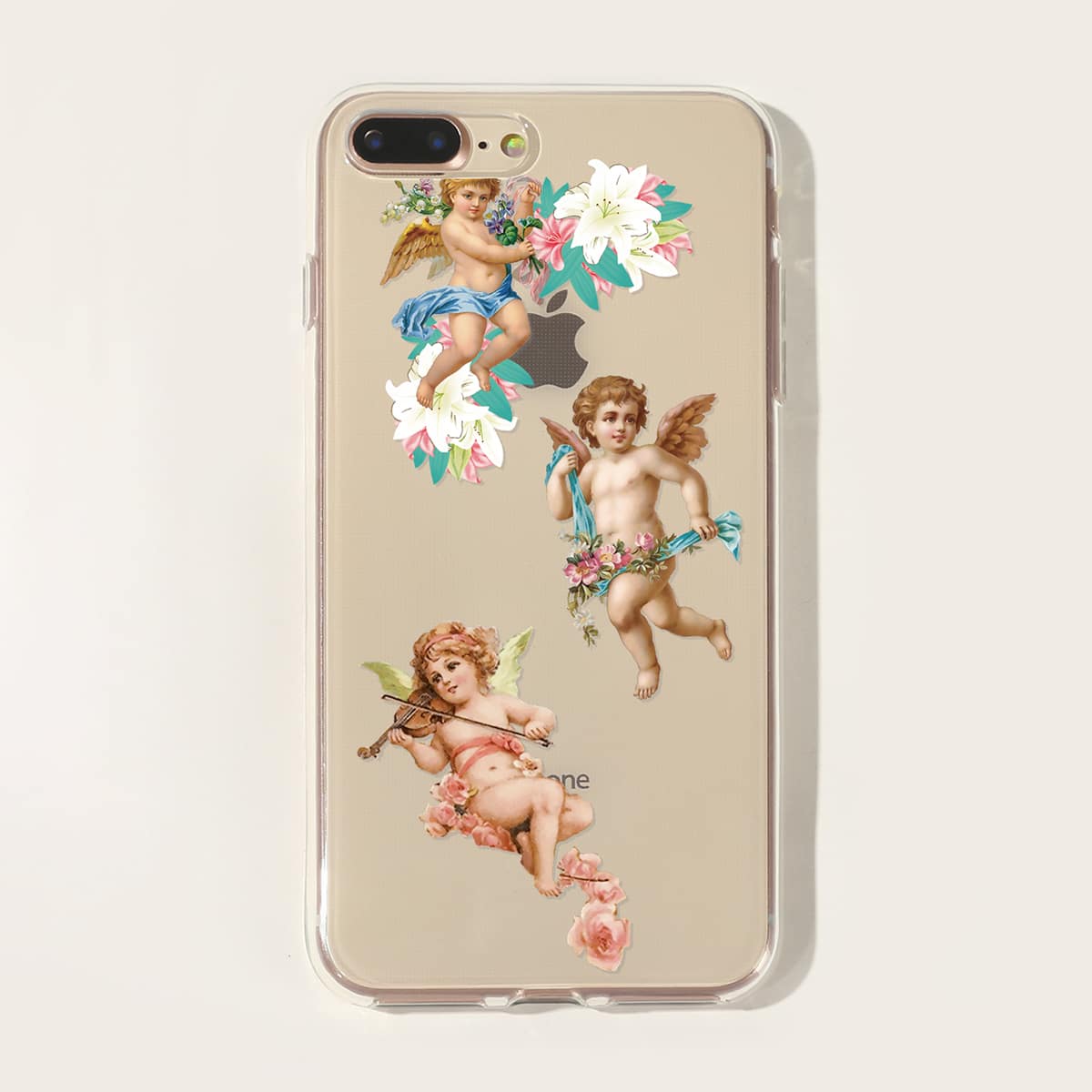 

Angel Print iPhone Case, Clear