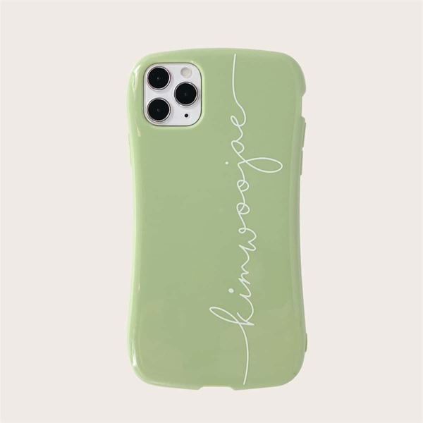 

Slogan Graphic iPhone Case, Green
