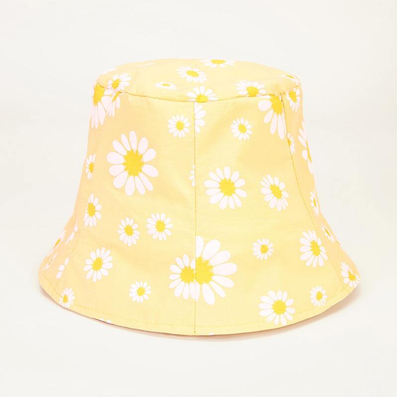 

Daisy Pattern Bucket Hat, Yellow
