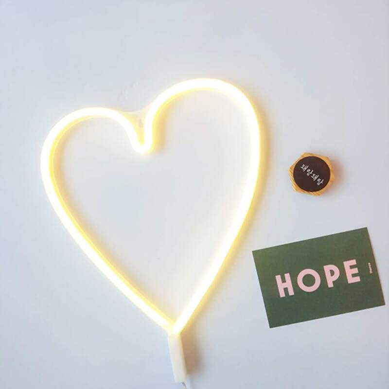 

Heart Shaped Wall Lamp, Yellow