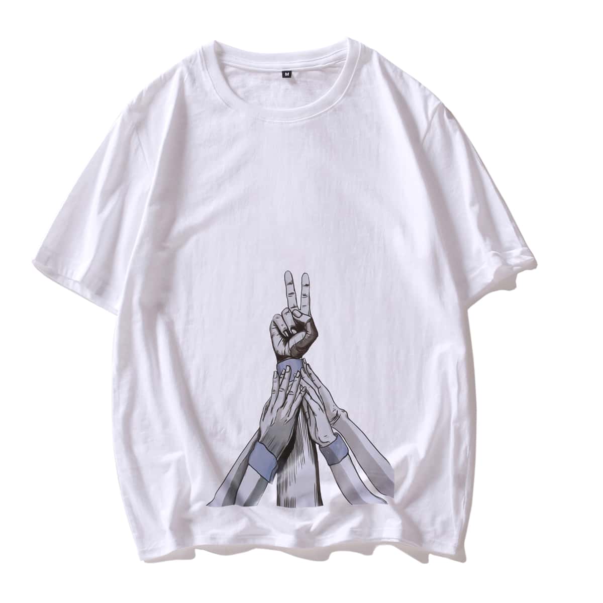 

Guys Figure Graphic Crew Neck Tee, White