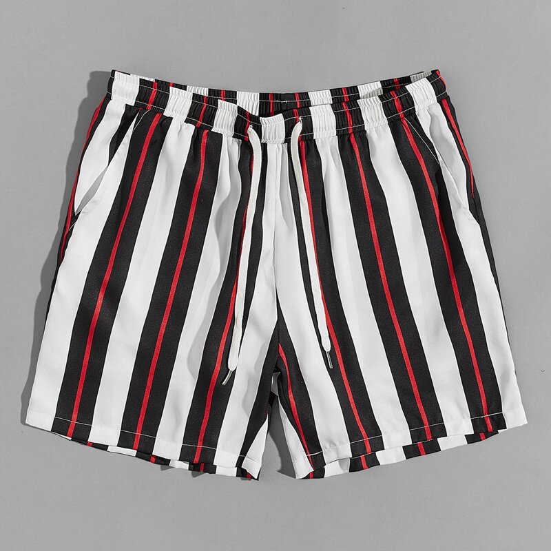 

Guys Drawstring Waist Striped Shorts, Multicolor
