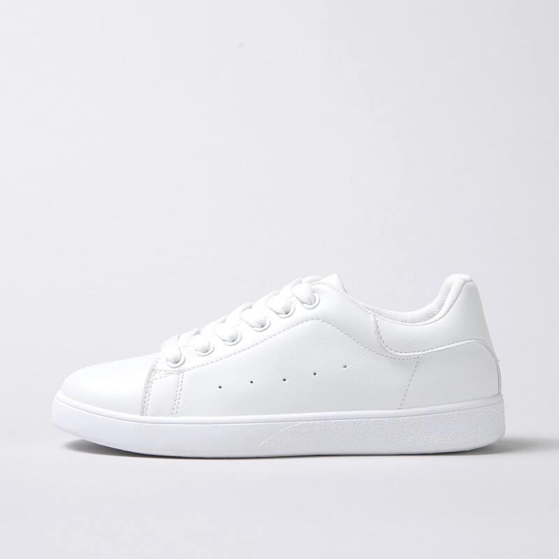 

Lace-up Front Low Top Sneakers, White