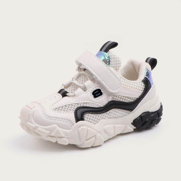 

Boys Mesh Panel Non-slip Sneakers, White