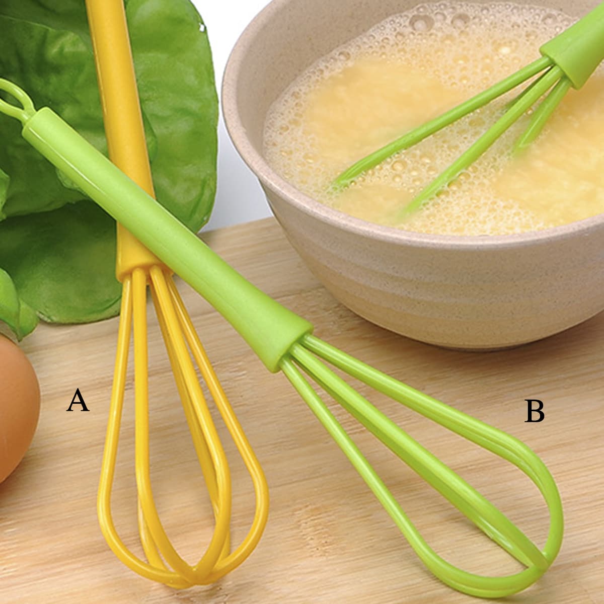 

1pc Solid Manual Whisk, Multicolor