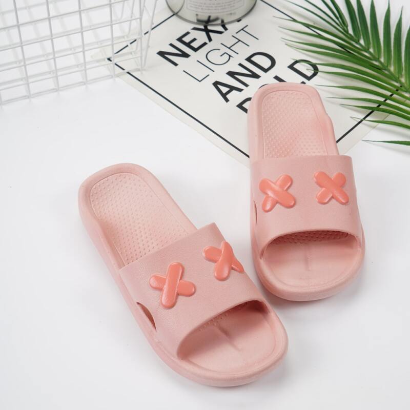 

Cross Pattern Sliders, Pink