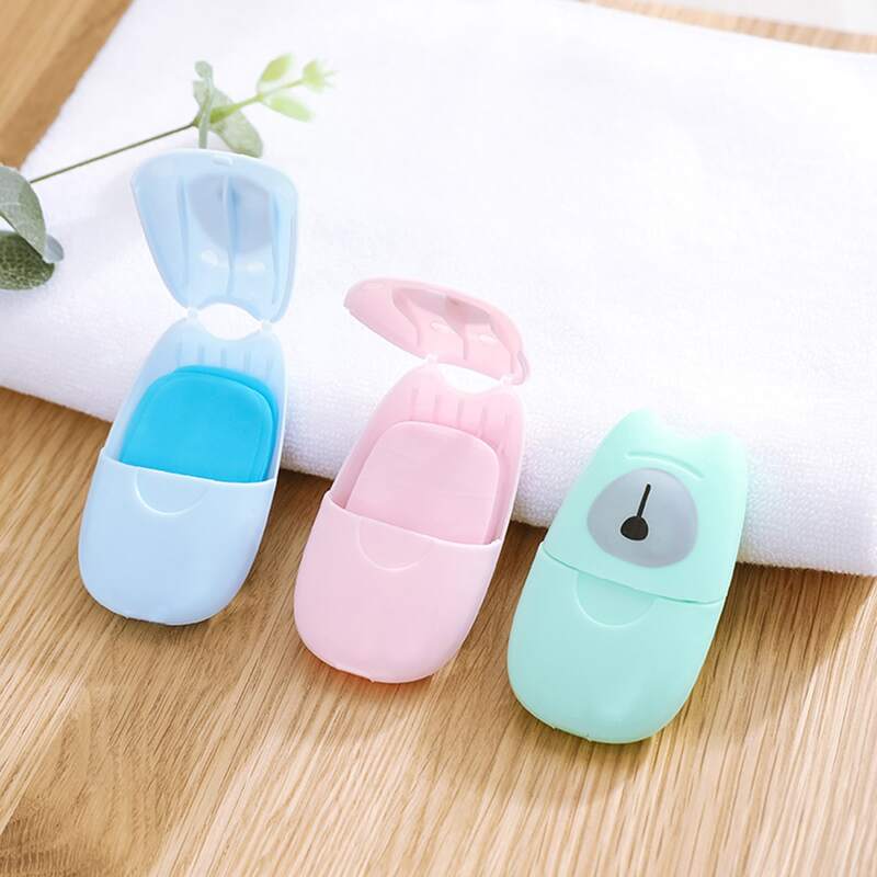 

1box Portable Soap Paper, Multicolor
