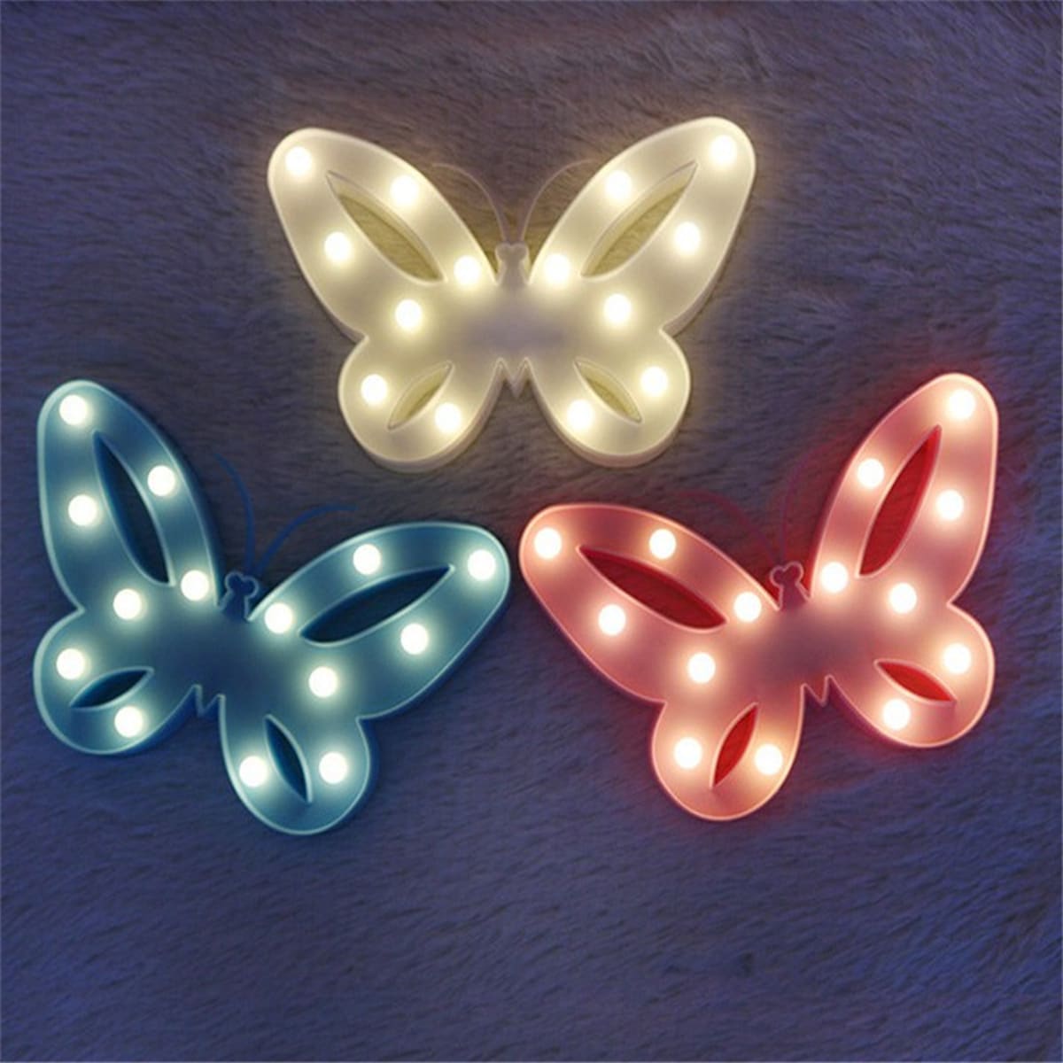 

1pc Butterfly Shaped Wall Lamp, Yellow