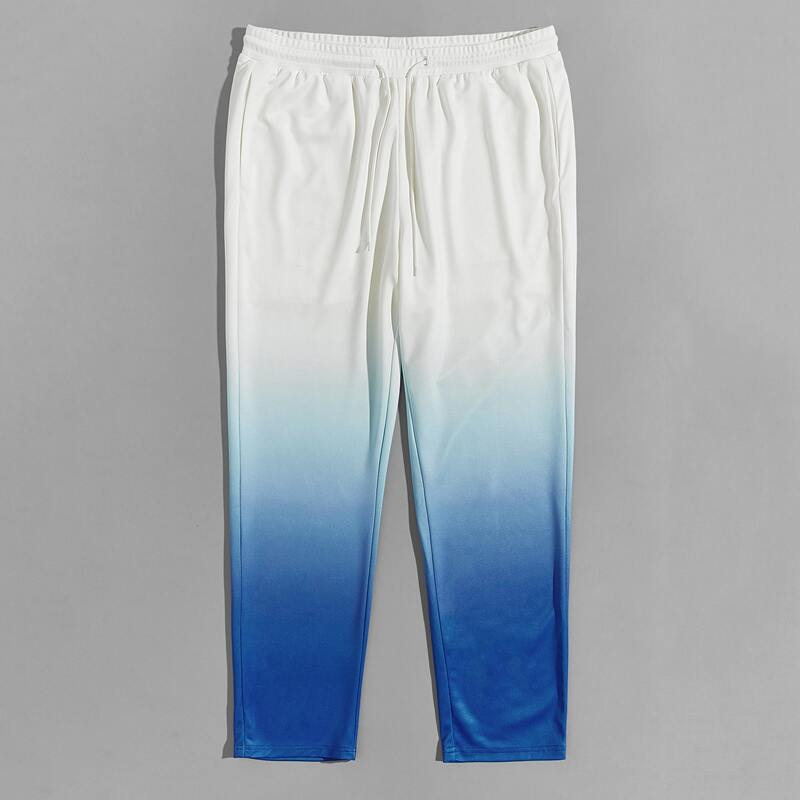 

Guys Drawstring Waist Ombre Pants, Multicolor