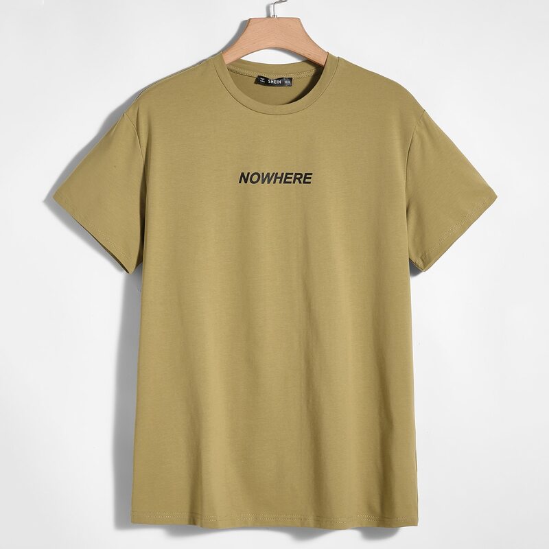 

Guys Letter Graphic Top, Khaki