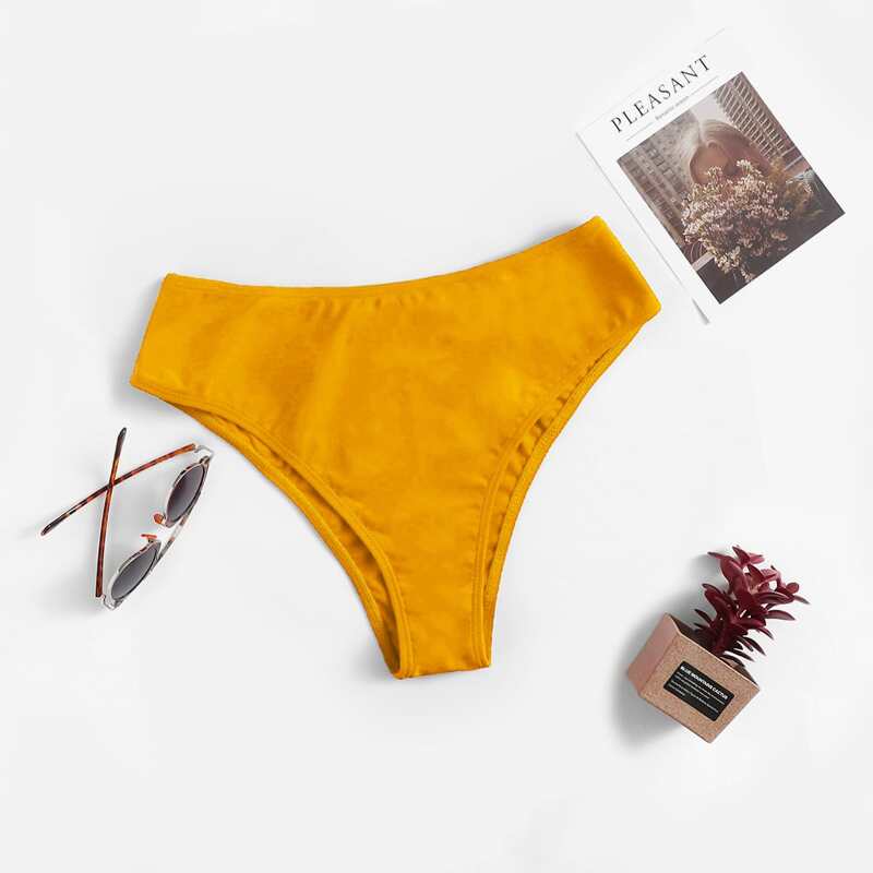

Solid Bikini Panty, Yellow
