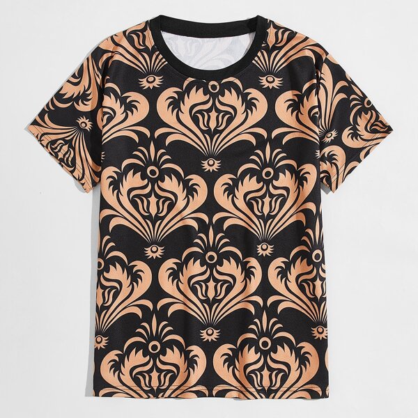 

Men Tribal Print T-shirt, Multicolor
