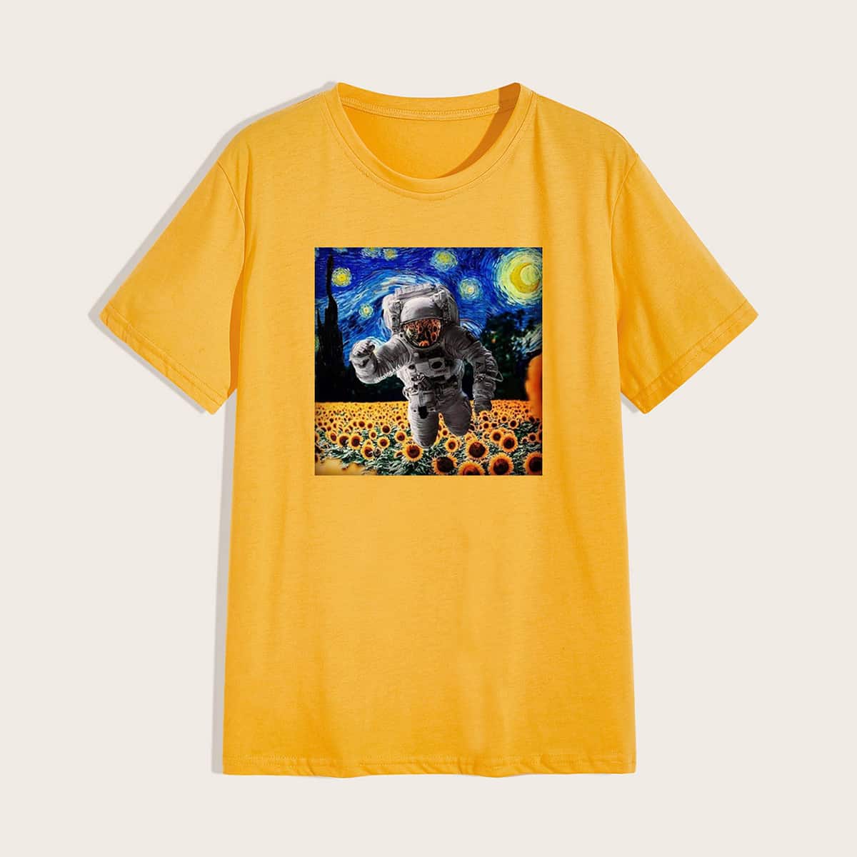 

Guys Astronaut Graphic Tee, Yellow