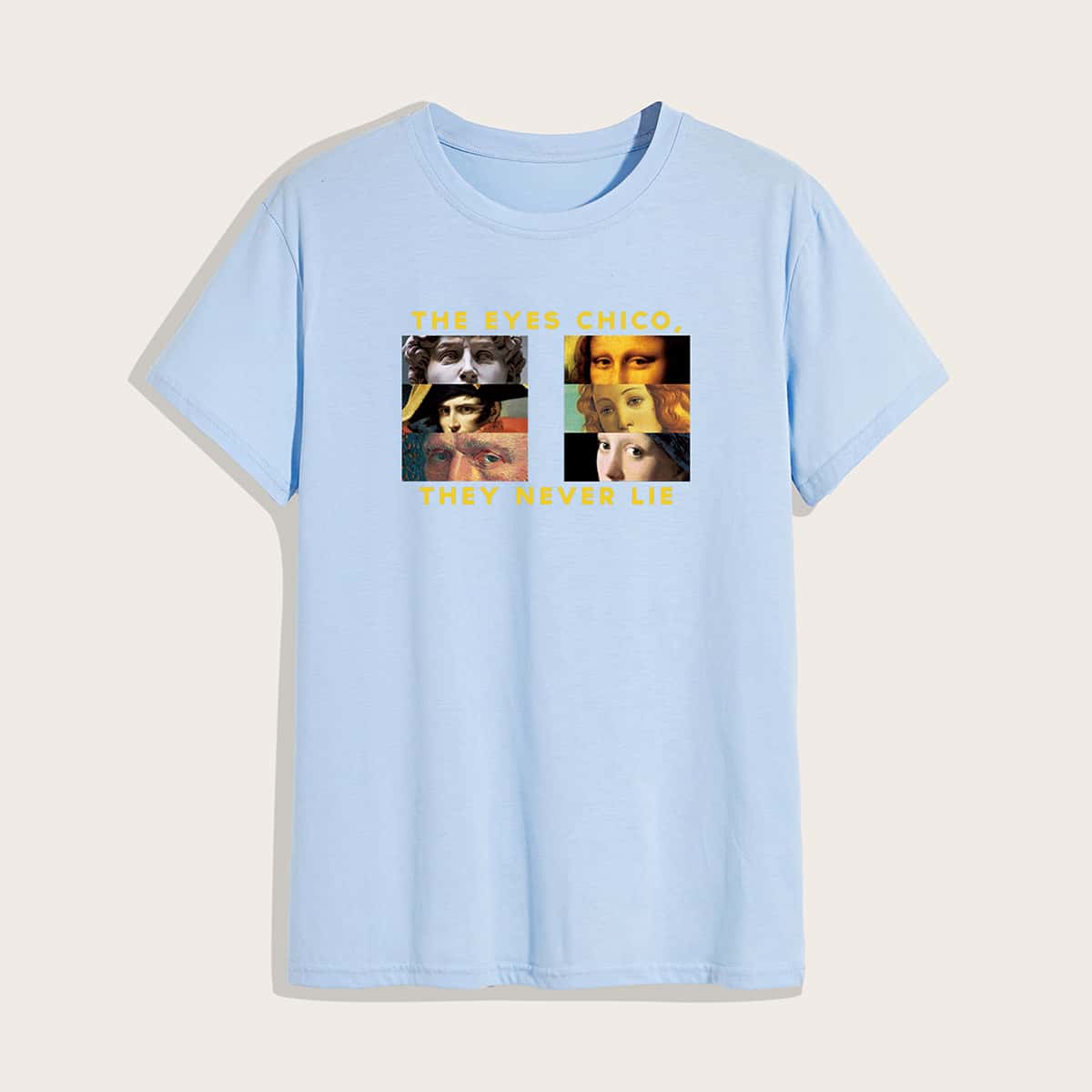 

Guys Figure Graphic Tee, Baby blue