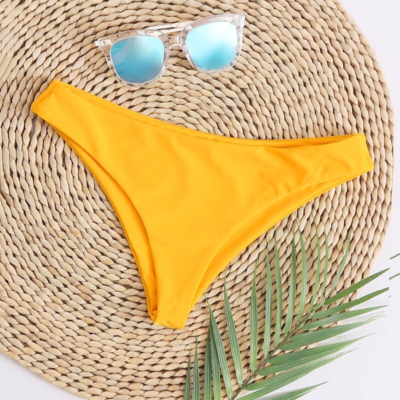 

Plain Cheeky Bikini Panty, Yellow