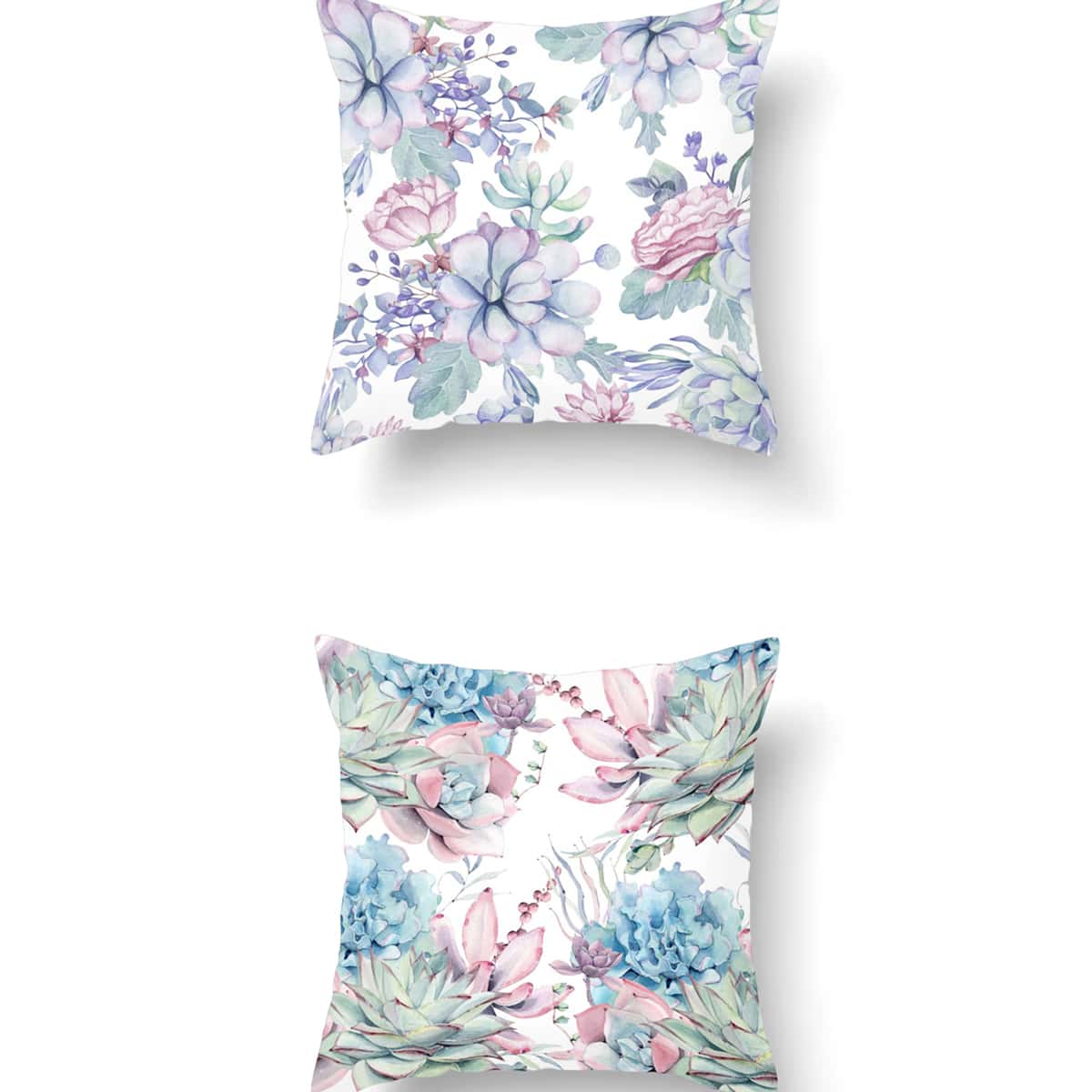 

1pc Floral Print Cushion Cover, Multicolor