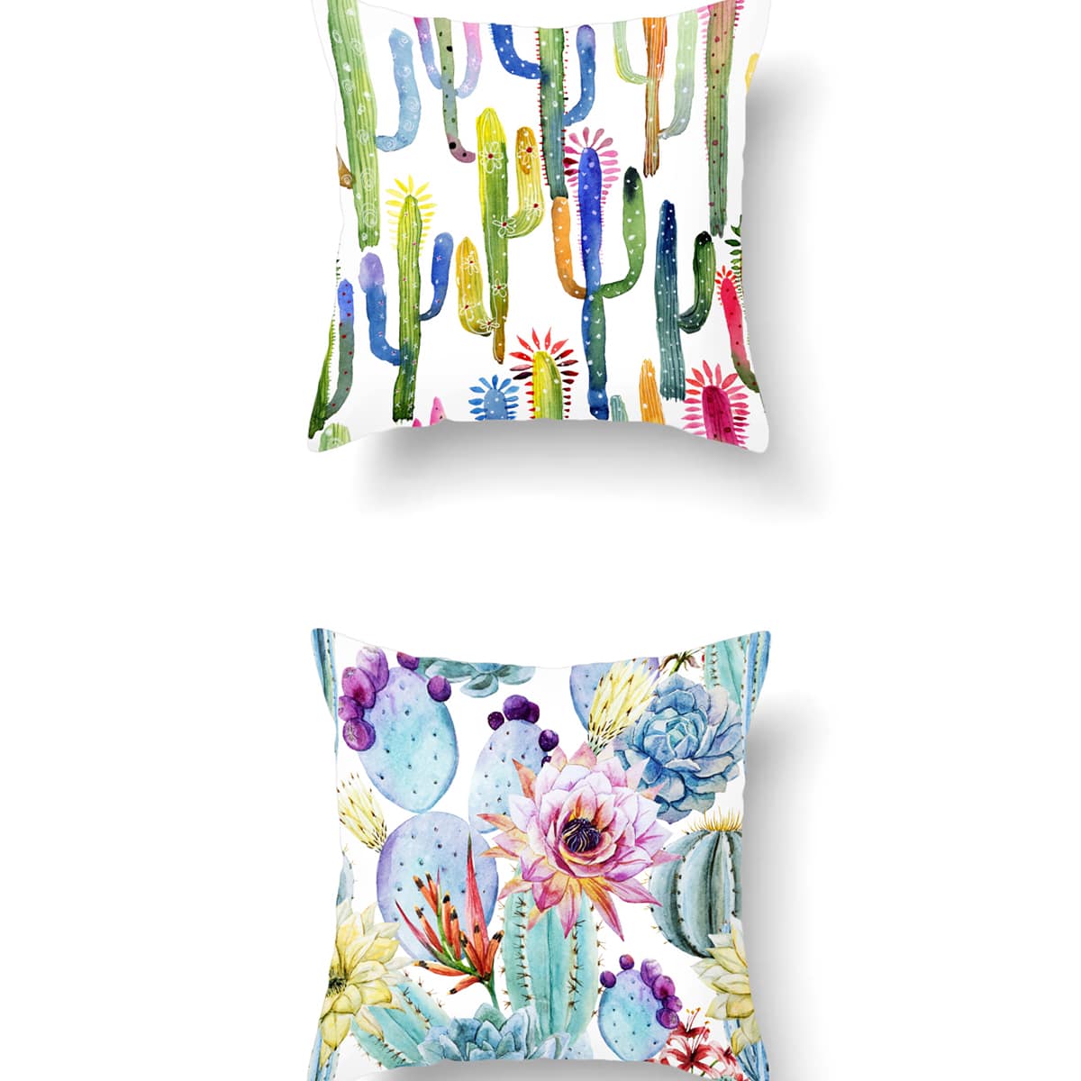 

1pc Plant Print Cushion Cover, Multicolor