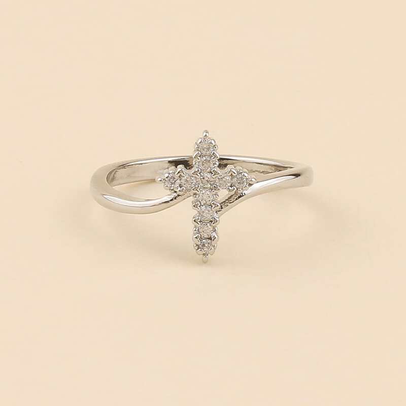 

Guys Cross Design Ring, Silver