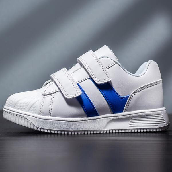 

Boys Colorblock Velcro Strap Sneakers, White