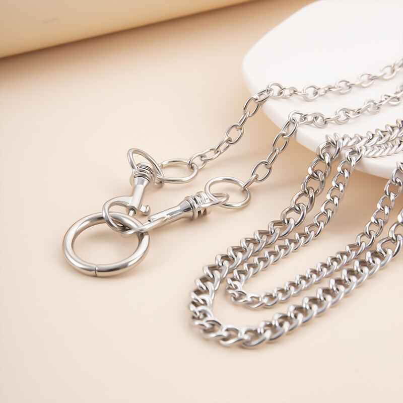 

Chain Layered Necklace, Silver
