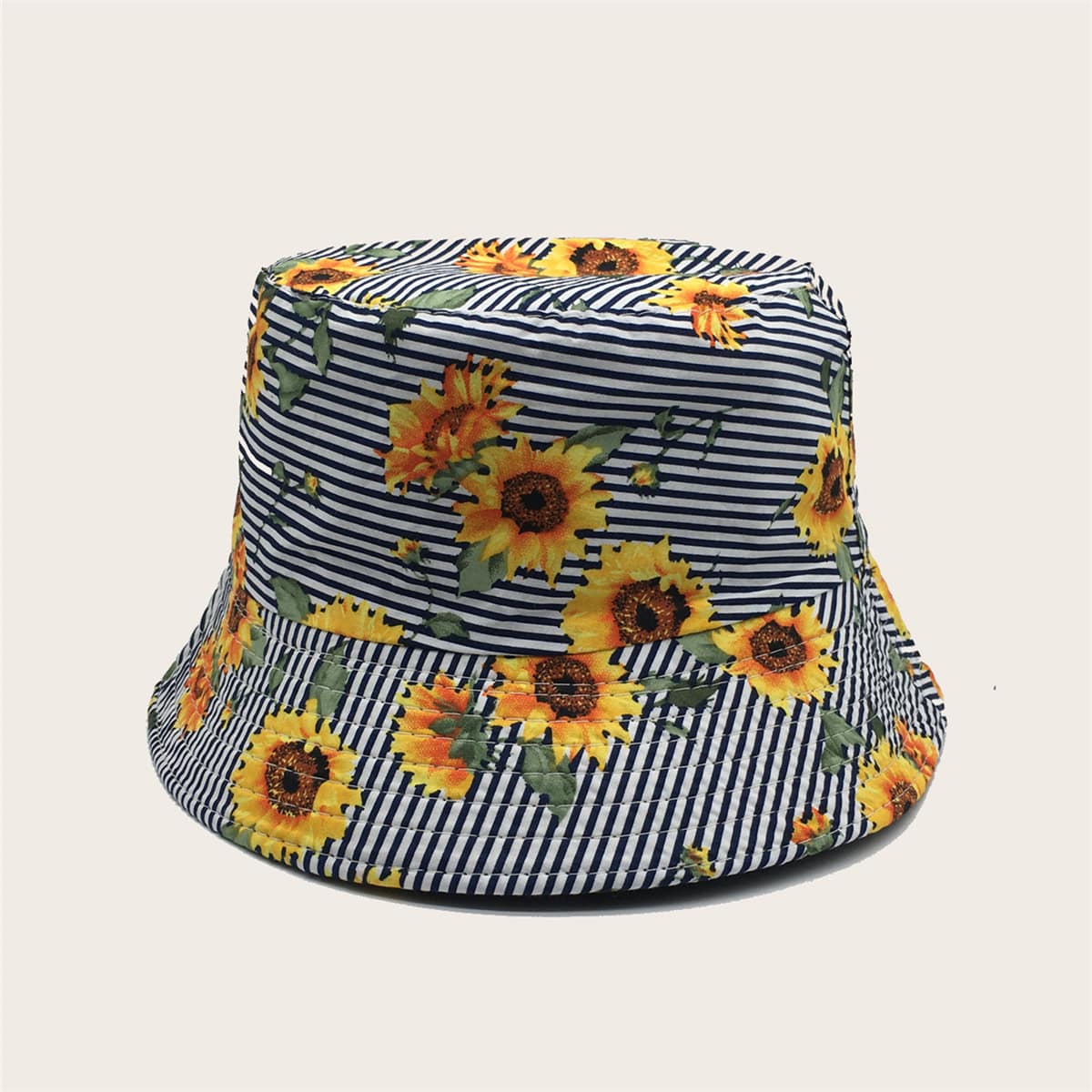 

Flower Pattern Bucket Hat, Black